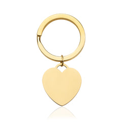 Schlüsselanhänger Herz Gold
