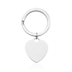 Schlüsselanhänger Herz Silber