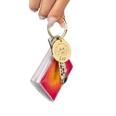 Gravierte Schlüsselanhänger Kreis Gold