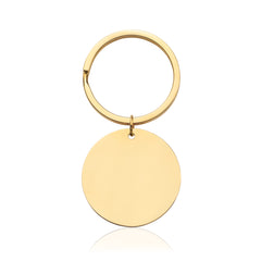 Schlüsselanhänger Kreis Gold