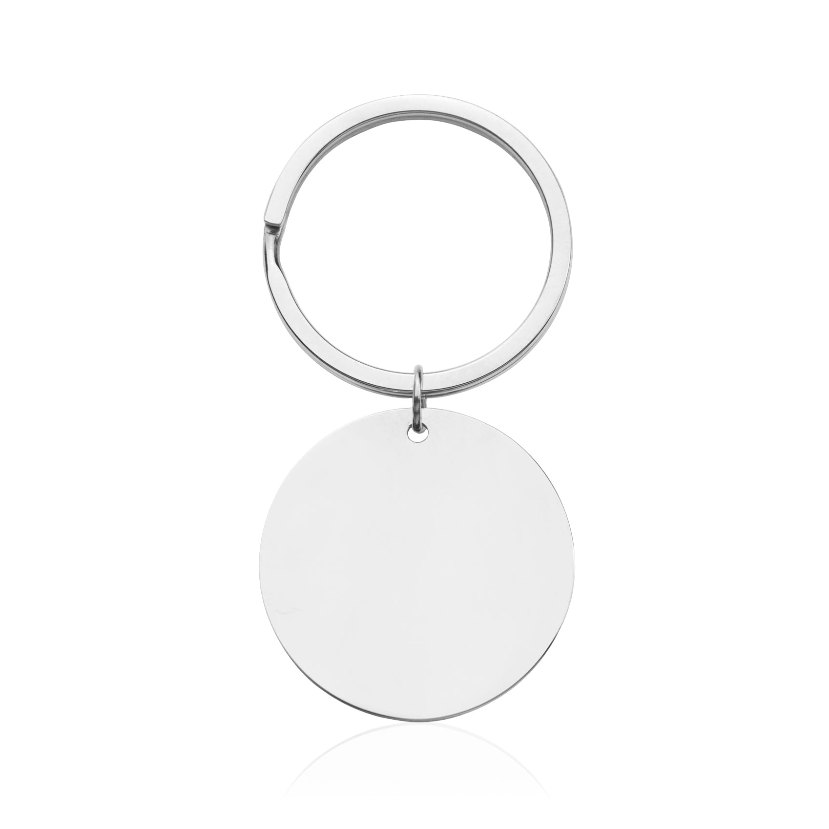 Schlüsselanhänger Kreis Silber