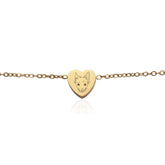Gravierte Armband Herz Gold