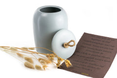 Tierurne Keramik Grau